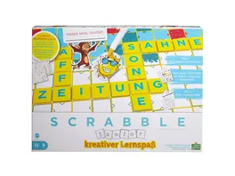 Mattel Games Scrabble Junior Kreativer Lernspass Kreuzwortraetsel Spiel ab 6 J