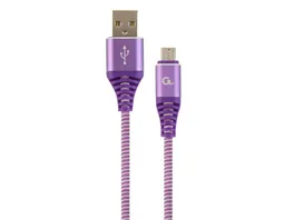 Cableexpert Ladekabel MICRO USB 2 meter Purple White