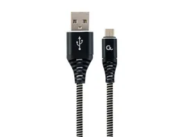 Cableexpert Ladekabel Micro USB 1 Meter Black White