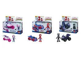Hasbro Marvel Spidey and His Amazing Friends Action Figur und Fahrzeug sortiert
