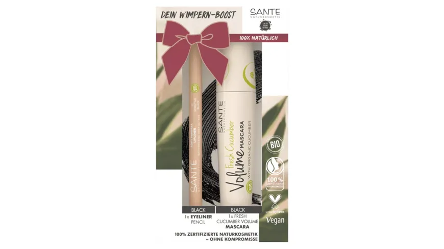SANTE Set Fresh Cucumber Ultra-Resistan Mascara+Eyeliner Pencil online  bestellen | MÜLLER