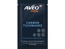 AVEO MEN Tuchmaske Carbon