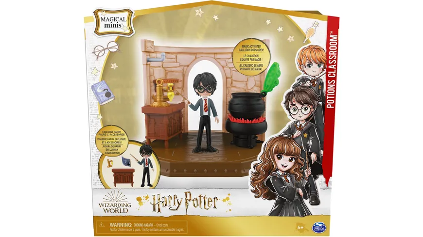 Spin Master - Harry Potter - Hogwarts Zaubertränke Klassenzimmer Spielset mit exklusiver Harry Potte