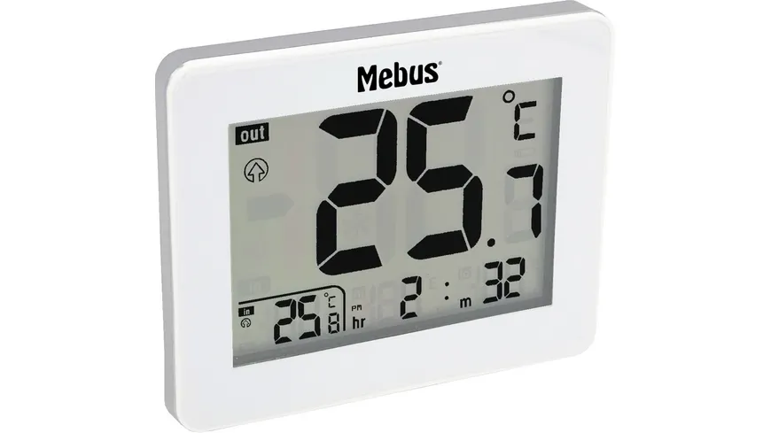 Innen-Außen-Thermometer mit Alarm, Raum-Thermometer, Temperaturmessung