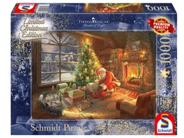Schmidt Spiele Erwachsenenpuzzle Der Weihnachtsmann ist da 1000 Teile