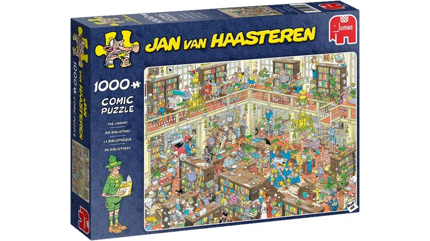 Jumbo Spiele - Jan van Haasteren - Die Bibliothek, 1000 Teile