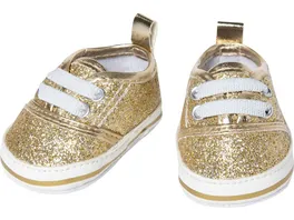 Heless Puppen Glitzer Sneakers gold Gr 30 34 cm
