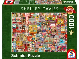 Schmidt Spiele Erwachsenenpuzzle Shelley Davies Vintage Handarbeitszeug 1000 Teile