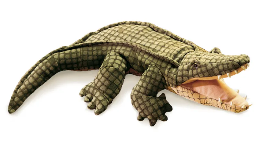 Folkmanis Handpuppe Spielpuppe Plüschtier Alligator 