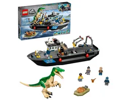 LEGO Jurassic World 76942 Flucht des Baryonyx Spielzeug Dinosaurier