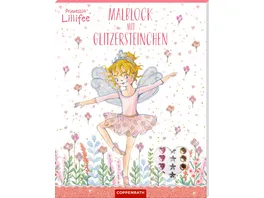 Coppenrath Verlag Prinzessin Lillifee Malblock mit Glitzersteinchen