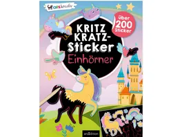 Kritzkratz Sticker Einhoerner Ueber 200 Sticker