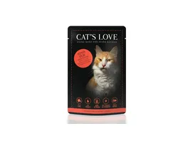 CAT S LOVE Katzennassfutter Rind Pur