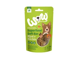 WOW Hundesnack Superfood Soft Bar Rind