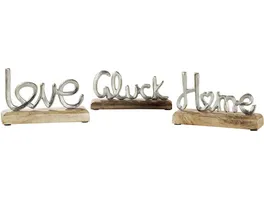 GILDE Schriftzug Home Love Glueck