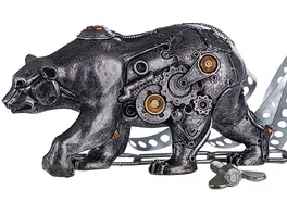 GILDE Skulptur Steampunk Bear