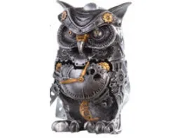 GILDE Skulptur Steampunk Owl