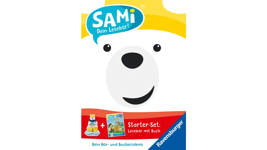 Ravensburger 00097 - SAMi, dein Lesebär, Starter-Set - PAW Patrol, für Kinder ab 5 Jahren