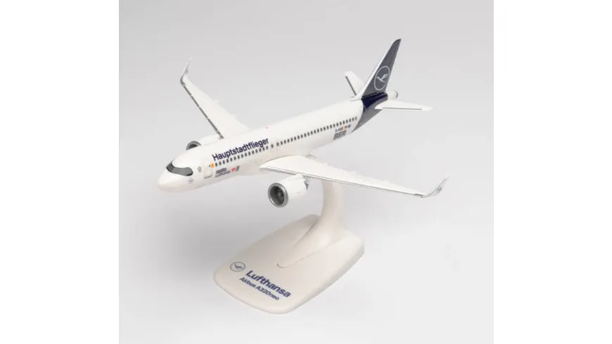 Herpa 613156 - Snap-Fit: Lufthansa Airbus A320neo “Hauptstadtflieger” – D-AINZ