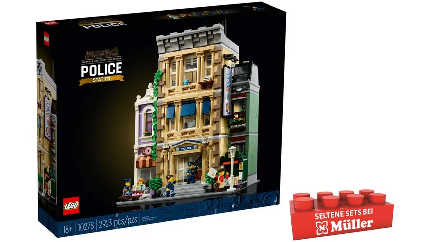 LEGO Creator Expert 10278 Polizeistation, großes Bauset für Erwachsene