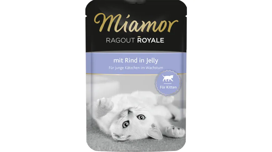 Miamor Katzennassfutter Ragout Royale Kitten - mit Rind