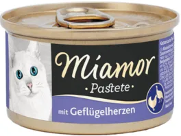Miamor Katzensnack Pastete Gefluegelherzen