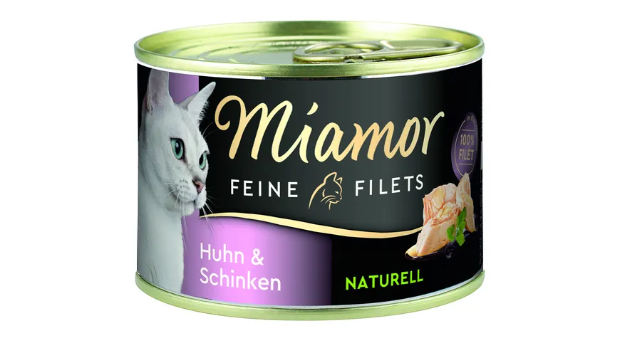Miamor Katzennassfutter Feine Filets Naturell Huhn & Schinken