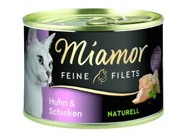 Miamor Katzennassfutter Feine Filets Naturell Huhn Schinken