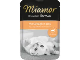 Miamor Katzennassfutter Ragout Royale Kitten mit Gefluegel