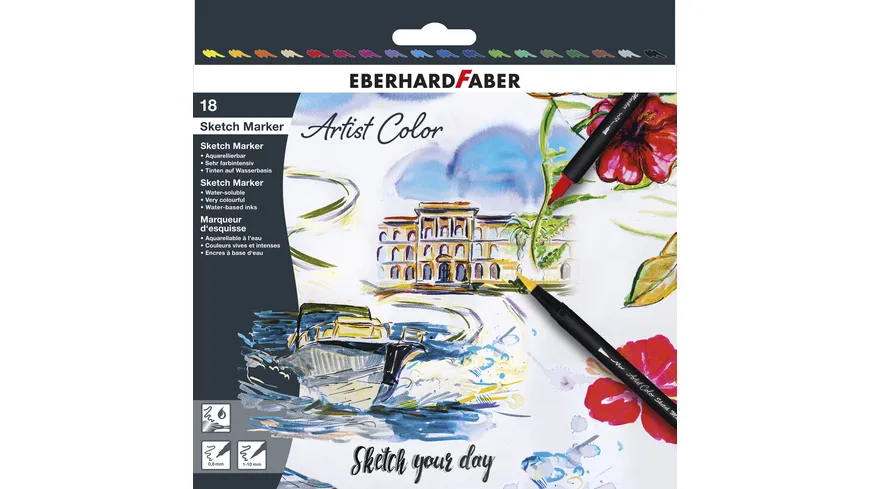 EBERHARD FABER Sketch Marker Artist Color 18er Set