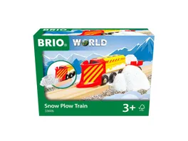 BRIO Bahn 33606 Schneeraeumzug Winterliche Ergaenzung fuer die BRIO Holzeisenbahn