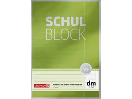 BRUNNEN Schulblock A4 Lineatur dm Premium