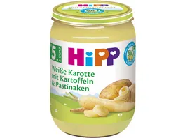 HiPP Gemuese Weisse Karotte mit Kartoffeln und Pastinaken 190 g