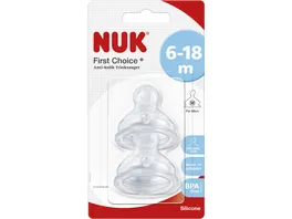 NUK First Choice Trinksauger Silikon Groesse 2M 2 Stueck