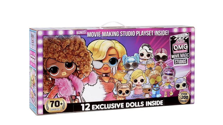 LOL Surprise OMG Movie Magic Studios mit 70+ Überraschungen, inkl. 12 Puppen