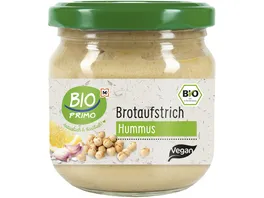 BIO PRIMO Vegetarischer Brotaufstrich Hummus