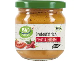 BIO PRIMO Vegetarischer Brotaufstrich Pikante Tomate