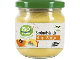 BIO PRIMO Vegetarischer Brotaufstrich Mango Papaya