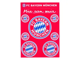 FC BAYERN MUeNCHEN Aufkleberkarte Logo