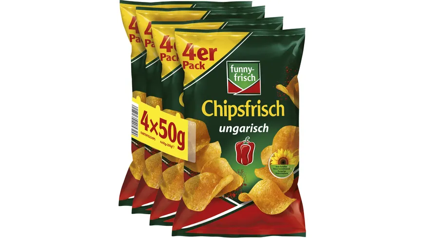 Chipsfrisch online 4er-Pack MÜLLER | funny-frisch bestellen Österreich Ungarisch