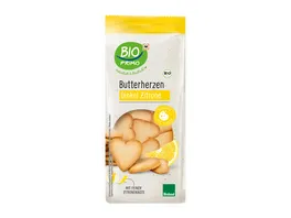 BIO PRIMO Bioland Dinkel Zitronen Butterherzen