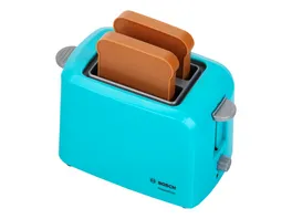 Theo Klein 9518 Bosch Toaster mit mechanischer Toastfunktion I Inklusive 2 Scheiben Spielzeugtoast I Masse 15 cm x 12 cm x 10 5 cm