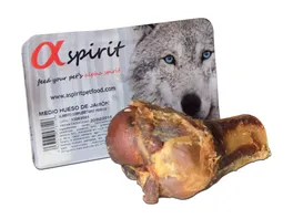 alpha spirit Hundesnack Serrano Schinkenknochen halb