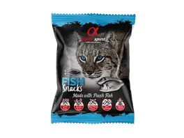 alpha spirit Cat Snacks Bag gewuerfelt Fisch 50 g