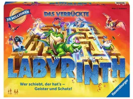 Ravensburger Spiel Das verrueckte Labyrinth Spieleklassiker fuer 2 4 Personen ab 7 Jahren