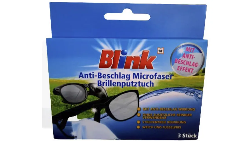 Blink Brillenputztuch Anti Beschlag Microfaser