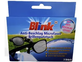 Blink Brillenputztuch Anti Beschlag Microfaser