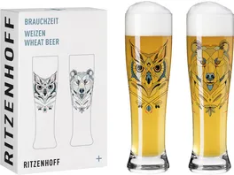 RITZENHOFF Brauchzeit Weizenbierglas Set 1 2 Von Andreas Preis
