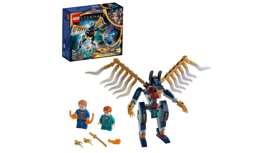 LEGO Marvel 76145 Luftangriff Der Eternals, Superhelden-Spielzeug