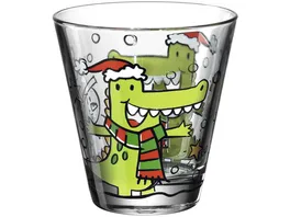 LEONARDO Becher Glas Krokodil Natale 7 90 cm